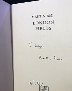 Martin Amis London Fields Very Rare 2x Signed Limited Première Édition #122/150