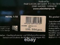 Minichamps 118 Volkswagen Sharan 2010 En Silver Limité À 504 Pieces Tres Rare