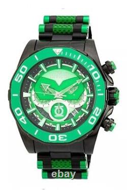 Montre à quartz Invicta Green Lantern. Très rare. Difficile à trouver. Édition limitée.