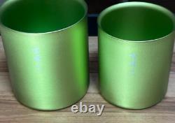 Mug empilable en titane Snow Peak Kyoto très rare édition limitée vert, ensemble de 2 types.