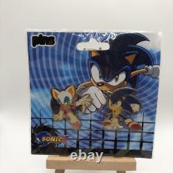 NOUVEAU ENSEMBLE DE PIN'S SONIC THE HEDGEHOG ROUGE LA CHAUVE-SOURIS DE SEGA TRÈS RARE ÉDITION LIMITÉE DE 2