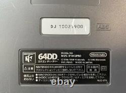 Nintendo 64 + 64dd Console Set Nus-010 Japan Limited Model Très Rare