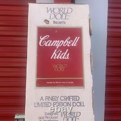 Nouveauté (très Rare) 17 Pouces Campbell Kids Limited Edition Par World Doll Boxes 1 Étiquette