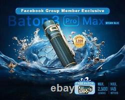 Olight Baton 3 Pro Max Dream Blue Édition Limitée avec Patch Nouveau Scellé Très Rare