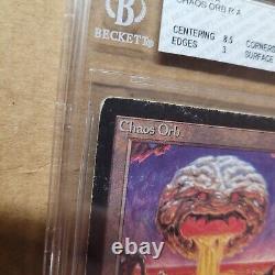 Orbe du Chaos Beta Magic MTG Noté Beckett 3 Très Bon Rare Limité Artefact Rare