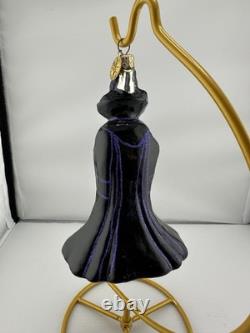 Ornement en verre Christopher Radko Disney Maléfique 2000 Très Rare Édition Limitée