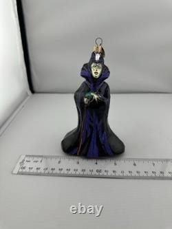 Ornement en verre Christopher Radko Disney Maléfique 2000 Très Rare Édition Limitée