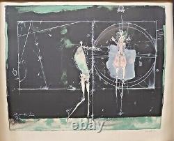 Paul Wunderlich peintre et modèle II Lithographie en édition limitée très rare 1962