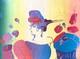 Peter Max Dame Avec Fleurs Très Rare Édition Limitée Numérotée 67/75 Grande Lithographie