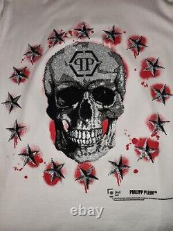 Philipp Plein T-shirt Très Rare Swarovski Cristaux Crâne Ss Shirt Edition Limitée