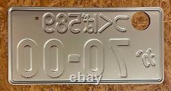 Plaque d'immatriculation japonaise authentique véritable JDM TSUKUBA 70-00 Très rare, limitée au Japon