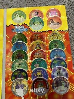 Pokemon Pogs Édition Limitée Super Rare Version Anglaise Avec Livre 1 Edition