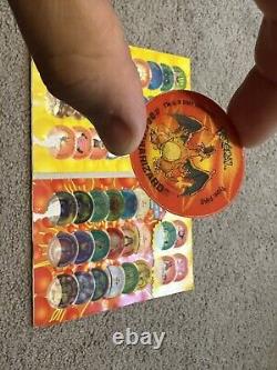 Pokemon Pogs Édition Limitée Super Rare Version Anglaise Avec Livre 1 Edition