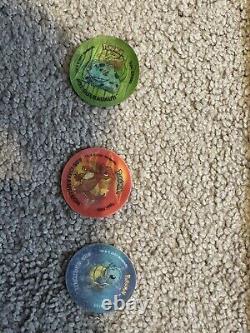 Pokemon Pogs Édition Limitée Super Rare Version Anglaise Avec Livre 1 Edition