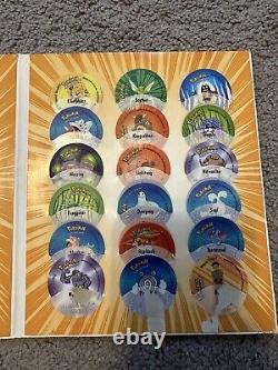 Pokemon Pogs Édition Limitée Super Rare Version Anglaise Avec Livre 1 Edition