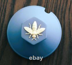 Pot de miel Wedgwood Abeilles, très rare jaspe bleu en édition limitée, très peu fabriqués