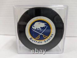 Puck de hockey vintage des Buffalo Sabres pour le 25e anniversaire - Édition limitée très rare