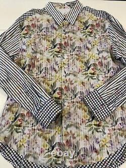 Robert Graham Mallarme NWOT Chemise Édition Limitée Très Rare XL SEULEMENT 118 FAIT