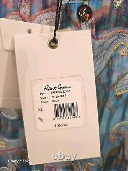 Robert Graham TRÈS RARE NWT BREAKER ZONE ÉDITION LIMITÉE XL $398