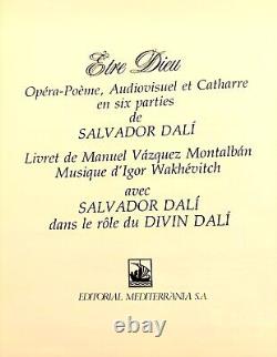 SALVADOR DALI Opéra-ÊTRE DIEU. Édition limitée très rare, coffret de 3 LP. $ RÉDUIT