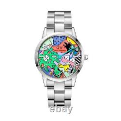 STEVEN HARRINGTON X DW ICONIC LINK SS Montre Très Rare Modèle Limité NEUF