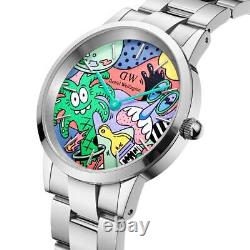 STEVEN HARRINGTON X DW ICONIC LINK SS Montre Très Rare Modèle Limité NEUF