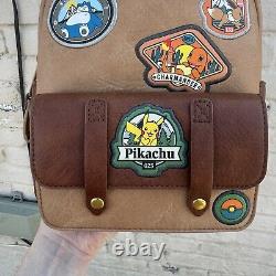 Sac à dos mini Loungefly NWT Pokemon Camper Patch TRÈS RARE Nouvelle édition limitée