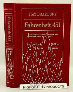 Signé Easton Press Fahrenheit 451 Collectors Vintage Limited Edition Très Rare