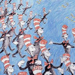 Singing Cats Dr. Seuss Art (ted Geisel) Edition Limitée Très Rare Mint