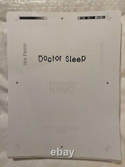 Stephen King Docteur Sleep Cemetery Dance 3e ÉPREUVE TRÈS RARE Édition Limitée