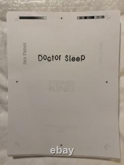 Stephen King Docteur Sleep Danse du Cimetière 3ème ÉPREUVE TRÈS RARE Édition Limitée