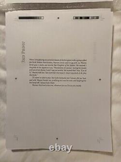 Stephen King Docteur Sleep Danse du Cimetière 3ème ÉPREUVE TRÈS RARE Édition Limitée