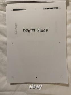Stephen King Docteur Sleep Danse du Cimetière 3ème ÉPREUVE TRÈS RARE Édition Limitée