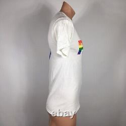 T-shirt rétro en édition limitée très rare American Airlines PRIDE taille petite LGBTQ