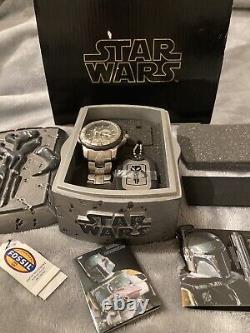 TRÈS RARE! Meilleure Montre Star Wars Fossil de 2002, Édition Limitée BOBA FETT 297/2000