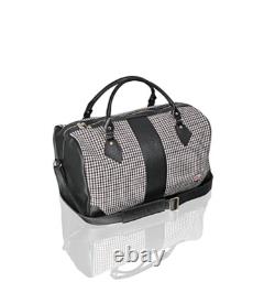 TRES RARE Porsche 911 LIMITÉE 60 Ans Sac en Cuir Pied-de-Poule Duffle Authentique NEUF