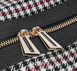 TRES RARE Porsche 911 LIMITÉE 60 Ans Sac en Cuir Pied-de-Poule Duffle Authentique NEUF