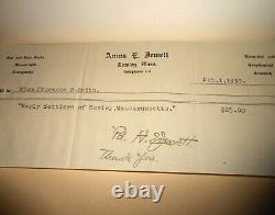 TRÈS RARE SIGNÉ LIMITÉ Amos Jewett Early Settlers Rowley MA Nouvelle-Angleterre