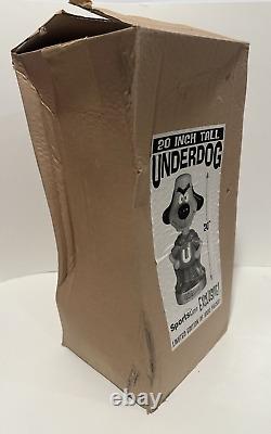 TRÈS RARE WACKY WOBBLER UNDERDOG FUNKO 20 pouces ÉDITION LIMITÉE 1999 Sportsline Ex