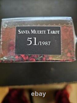 Tarot Santa Muerte Coffin Box Tarot Édition Limitée TRÈS RARE 2018 NUMÉRO BAS