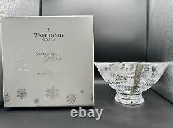 Très RARE NOUVEAU DANS SA BOÎTE BOL À PIED WATERFORD CRYSTAL Snowflake Wishes 10 Édition Limitée