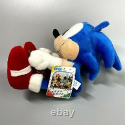 Très Rare 1996 Sonic Le Hedgehog Basket Sonic Plush Poupée Sega 7 Limitée