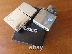 Très Rare 2000 Chrome Zippo Lighter Milenium Special Edition Limitée 1290/2000