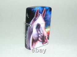 Très Rare 2004 Mazzi Air Brossed Lighter Cavallo #20 Of Limited Edition