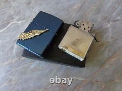 Très Rare 2011 Blue Ice Zippo Lighter Japan Limited Edition Angel Wings 023/1000