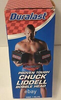 Très Rare 2014 Chuck Liddell Bobble Head Limited Promo Duralast Neuf Dans Sa Boîte Ufc