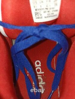 Très Rare Adidas Top DIX High Size 9.5 Red White Blue Edition Limitée