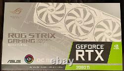 Très Rare Asus Rog-strix-rtx2080ti-o11g-white Oc Edition Edition Limitée