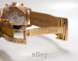 Tres Rare Breitling Montbrillant 01 Limited Edition Navitimer En Or 18 Carats Rb0131