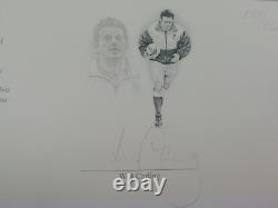 Très Rare Édition Limitée Équipe de Rugby d'Angleterre La Triple Couronne 1996 Non Encadrée